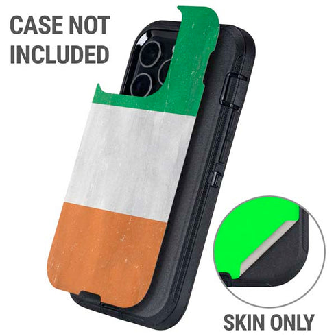Ireland Flag Distressed Otterbox Defender iPhone Skin